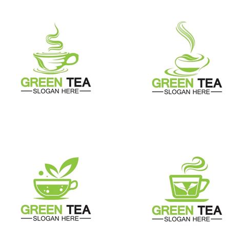 Tea cup logo vector Green tea vector logo 2499287 Vector Art at Vecteezy