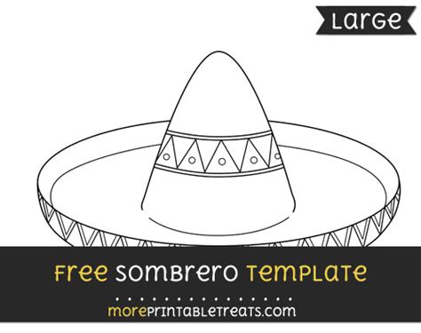 Sombrero Template – Large