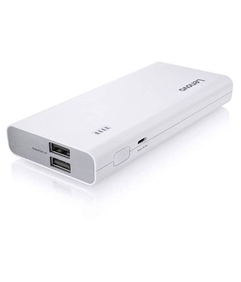 Lowest Price Lenovo Pa Mah Power Bank White Lithium Ion