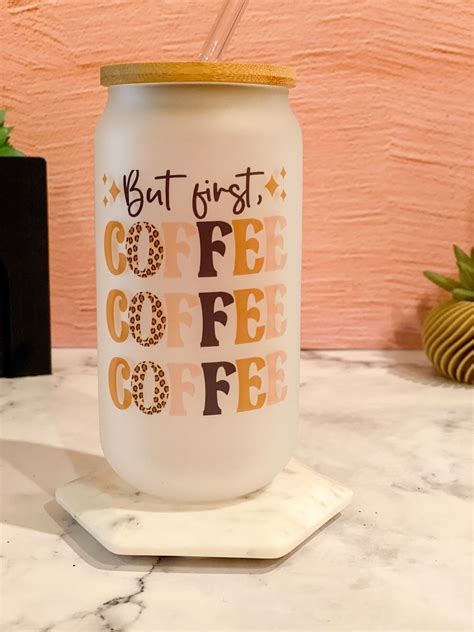 Cute Coffee Cups Iced Coffee Cup Glass Coffee Cups Coffee Tumbler