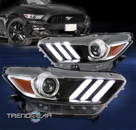 For Ford Mustang Hid Model Led Projector Headlights