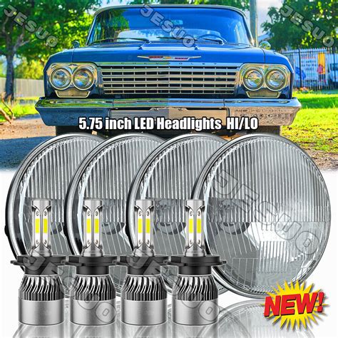 For Chevy Impala El Camino Pcs Led Headlights Halo