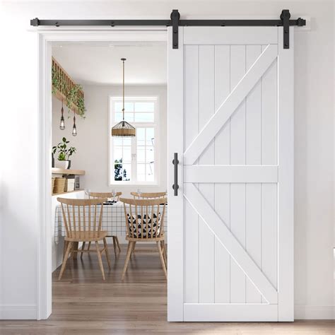 White Sliding Barn Door