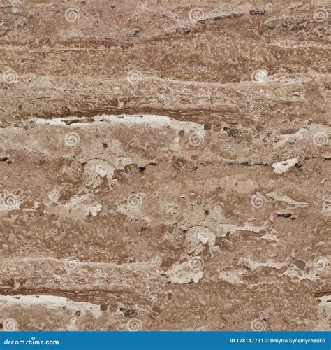 Natural Travertine Stone Texture Seamless Square Background Tile