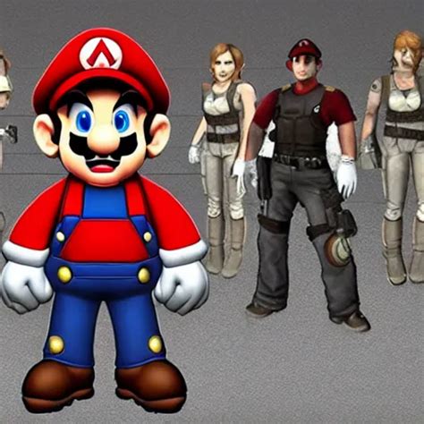 Resident Evil Mario Stable Diffusion Openart