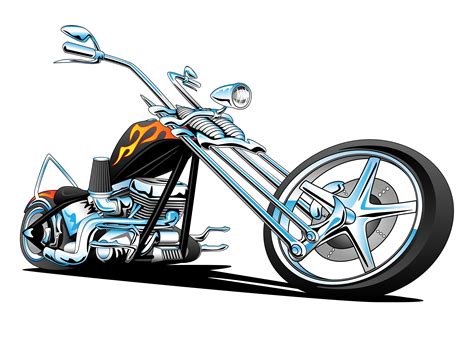 Motorcycle Chopper Drawing Free Download On Clipartmag