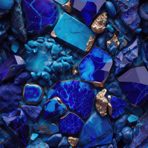 Premium Photo Lapis Lazuli Texture Blue Stone Background Lazure Gem