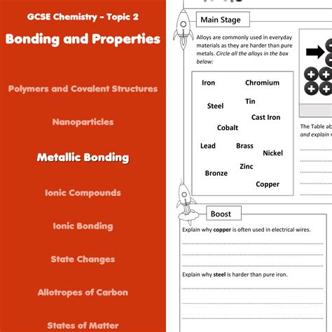 Free metallic bonding worksheet, Download Free metallic bonding