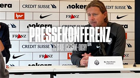 Pressekonferenz Vor Dem Heimspiel Gegen Den Fc Stade Lausanne Ouchy