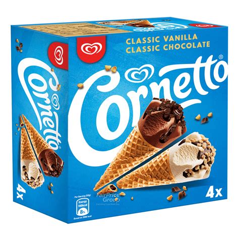 cornetto ice cream cone classic vanilla chocolate ntuc fairprice