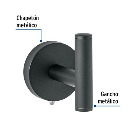 Ficha Tecnica Gancho Sencillo Met Lico Acabado Negro Foset T Big