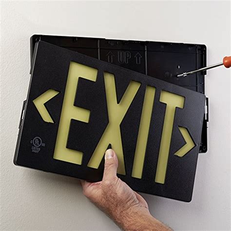 Jessup Glo Brite 7060 100 B Photoluminescent Egress Exit Sign Pf100 Safe Way Traction