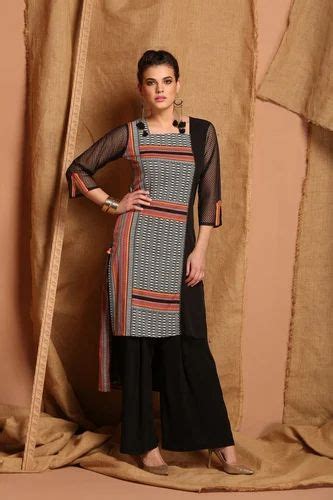 Square Neck Kurti And Contrast Palazzo Set Atelier Yuwa Ciao Jp