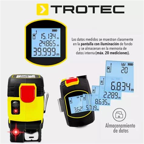 Flexometro Laser Trotec Cinta Metrica 5 M Laser 40m 3 En 1 En Venta En