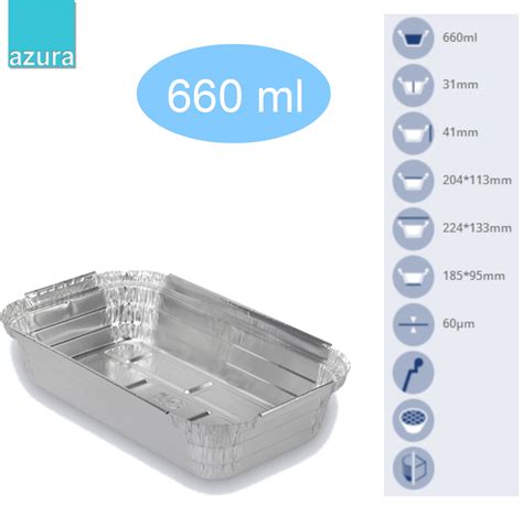 Embalagens Alimentar Alum Nio Rectangular Ml Higiene Low Cost