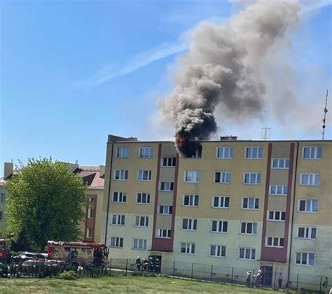 Pożar w Solcu Kujawskim Z budynku przy ul Dworcowej ewakuowano ponad