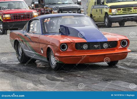 Vintage Mustang Drag Car Editorial Photo Image Of Racing 74197816