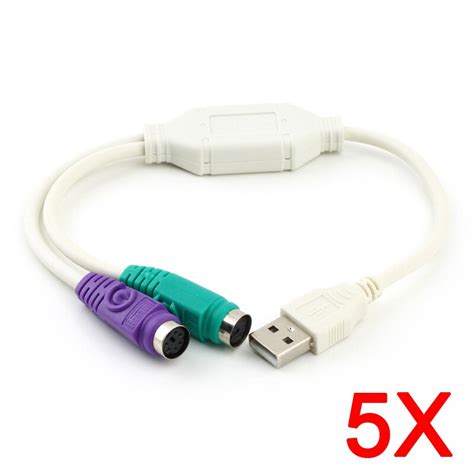 A Ausuky Adaptador De Cabo Usb Macho Para Ps F Mea Conversor E