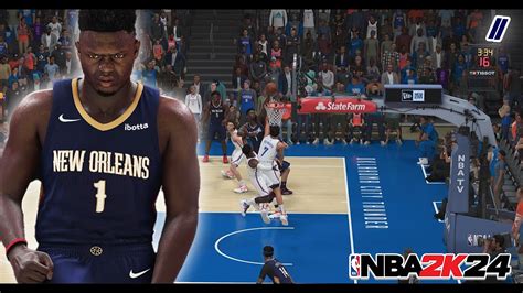 ZION WILLIAMSON SCORES A 30 PIECE AGAINST OKC Nba2k24