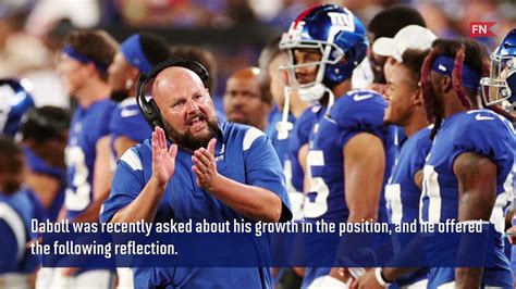 Brian Daboll On How He S Grown Into Role As Giants Head Coach Video