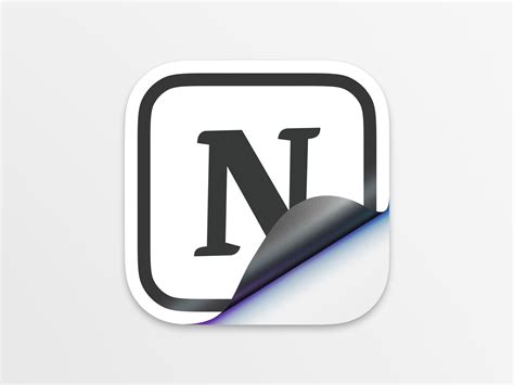 Notion icon by Adam Whitcroft on Dribbble