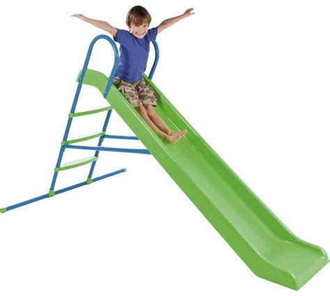 Buy Chad Valley 7ft Kids Garden Slide Green And Blue Slides Argos