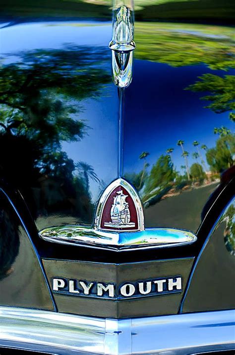 1948 Plymouth Special Deluxe Club Coupe Front Emblem Photograph 1948