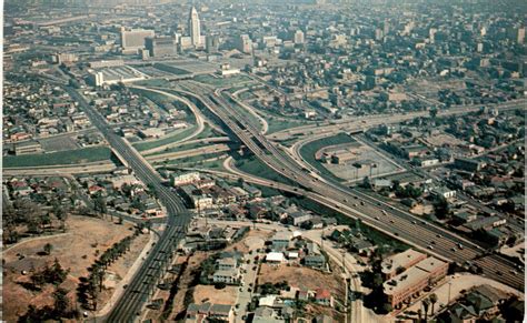 Downtown Los Angeles California Los Angeles Freeway System Postcard EBay