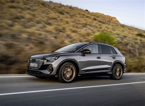 2022 Audi Q4 E Tron Color Typhoon Gray Front Three Quarter