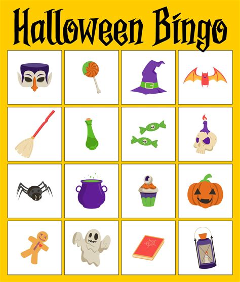 Free Printable Halloween Bingo Cards For 30 Players