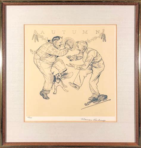 Norman Rockwell The Four Seasons Suite Hand Signed And Numbered For