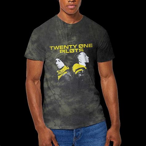 Twenty One Pilots Unisex T Shirt Back To Back Dip Dye By Twenty One