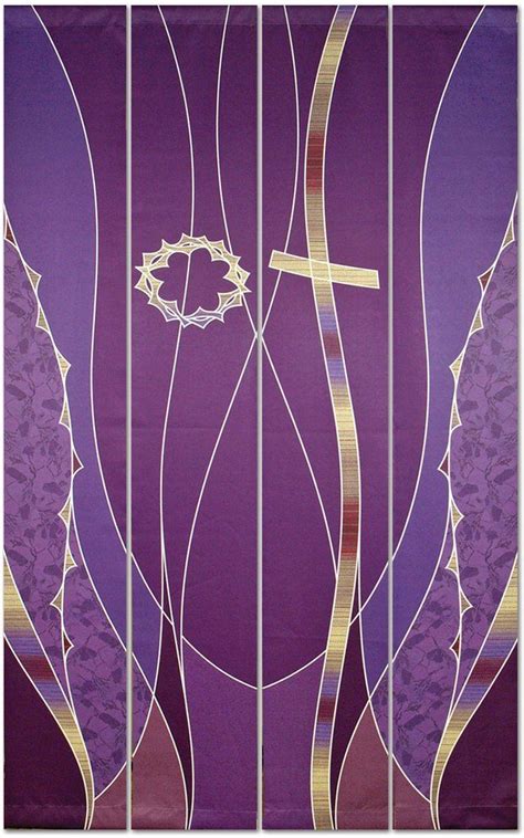 Lent Cross & Crown of Thorns Printed Banners | Church banners designs ...