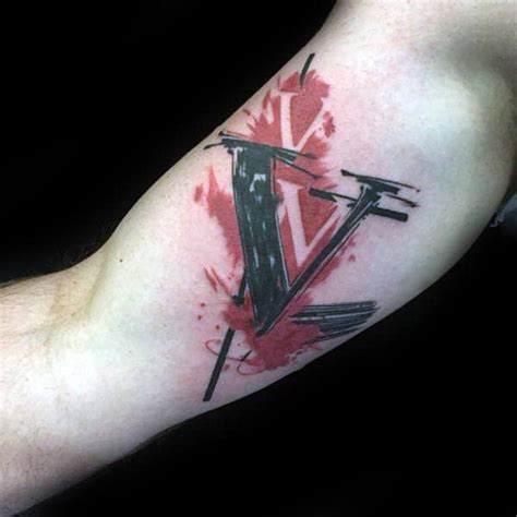 65 Amazing V Letter Tattoo Designs And Ideas Body Art Guru