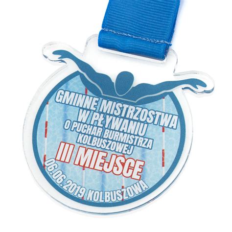 Medal Z Kolorowym Nadrukiem Na Mistrzostwa W P Ywaniu