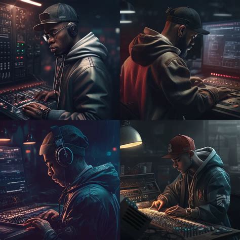 prompt cinematic beatmaking portrait highly detailed beats