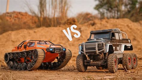 Wheel Rock Crawler Vs Rc Tank Vs Track Tyres Youtube