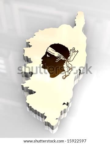 3d Flag Map Of Corsica Stock Photo 15922597 : Shutterstock