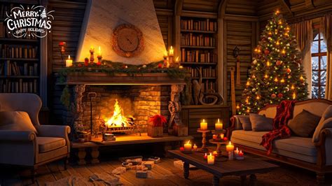 Relaxing Christmas Music Soft Piano Instrumental Music With Cracking