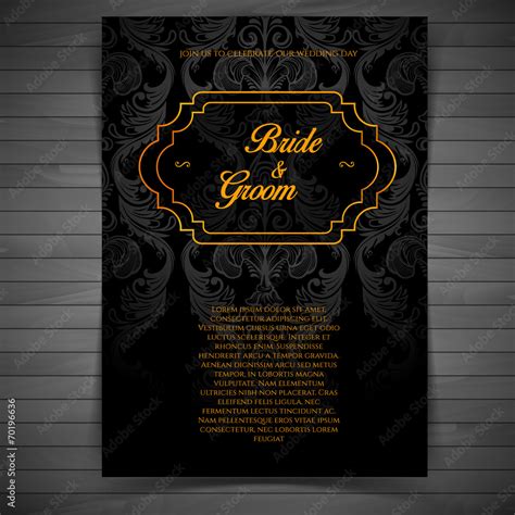 Wedding invitation Stock Vector | Adobe Stock