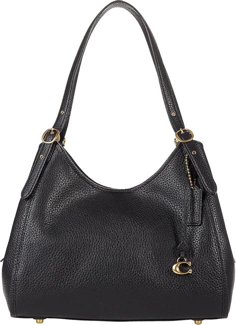 Coach Soft Pebble Leather Lori Shoulder Bag Black One Size Handbags