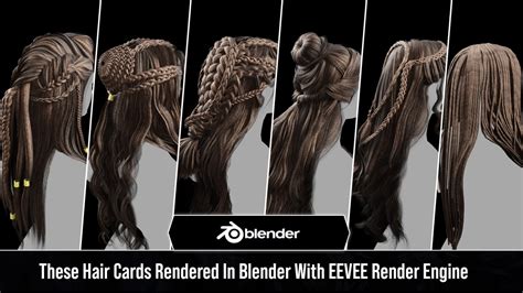 35 Hair Cards For Blender Blend Files Blender Market