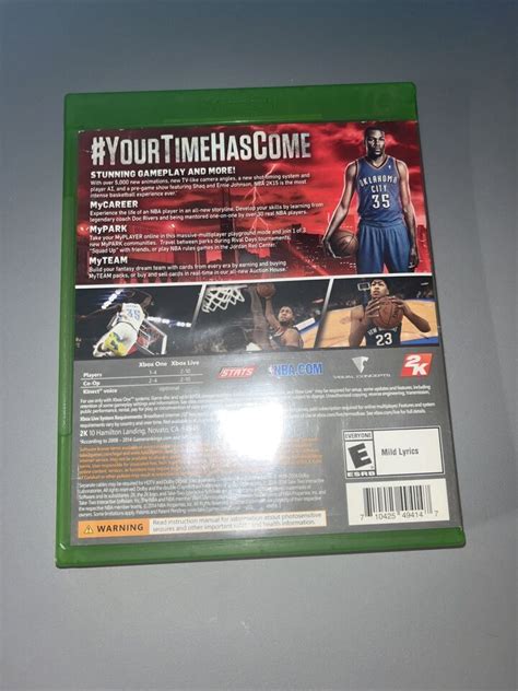 Nba 2k15 Xbox One Complete Cib 710425494147 Ebay