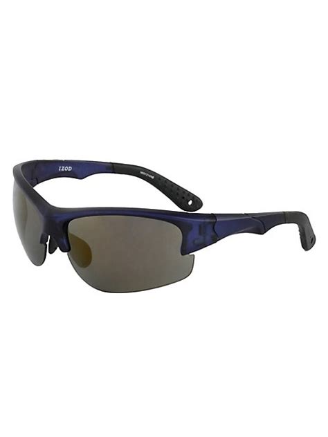 Izod 70mm Sport Blade Sunglasses Mens Thebay