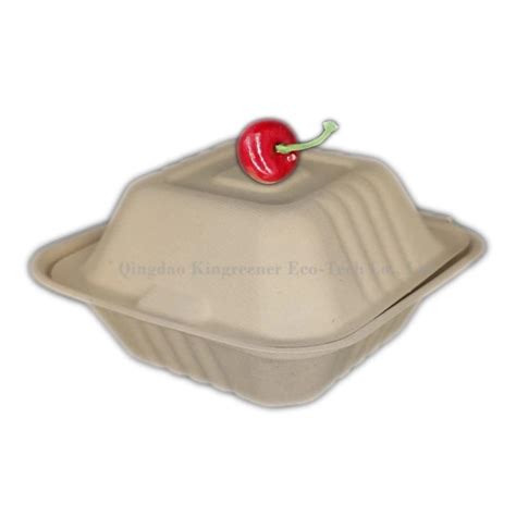 Clamshell Sugarcane Biodegradable Food Sugar Cane Bagasse Lunch