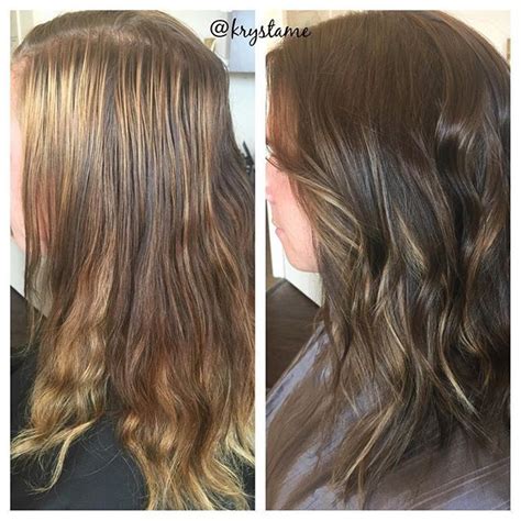 Color Correction Reverse Balayage Application Hair Haircolor