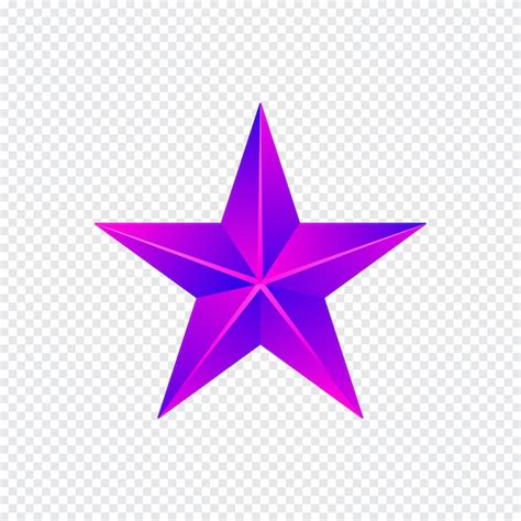 Premium Vector Purple Star Isolated On White Background Vector