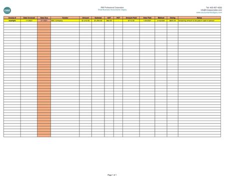 Free Printable Bookkeeping Templates [Excel, PDF, Word]