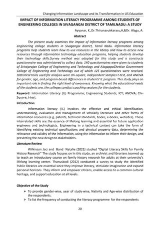 Impact Of Information Literacy Programme Pdf