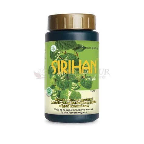 SIRIHAN 100 KAPSUL POM TR062362481 PT Industri Jamu Borobudur